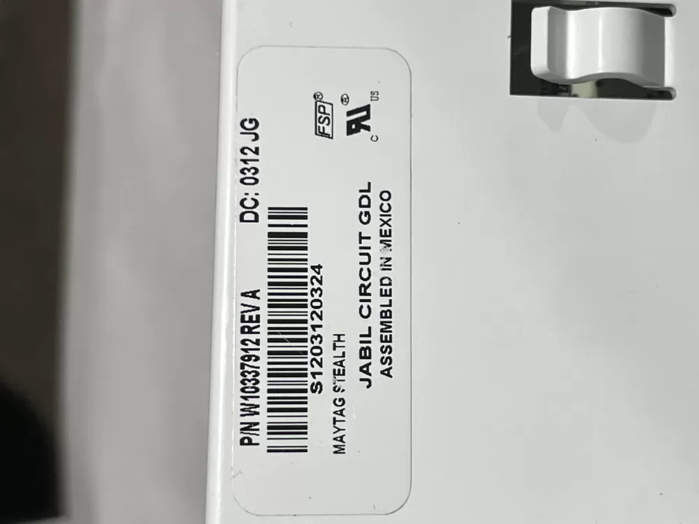 Maytag W10337912 WPW10337912 Refrigerator Control Board Panel AZ153320 | Wm2500