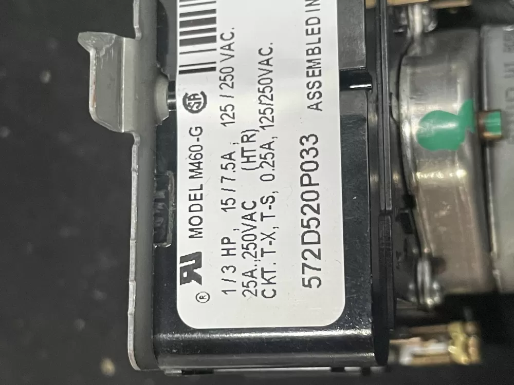 GE 572D520P033 WE4M334 Dryer Timer AZ22777 | WM1220