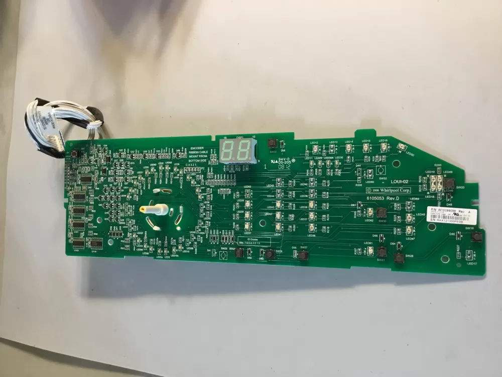 Whirlpool W10399099 Washer Control Board AZ105768 | BG202