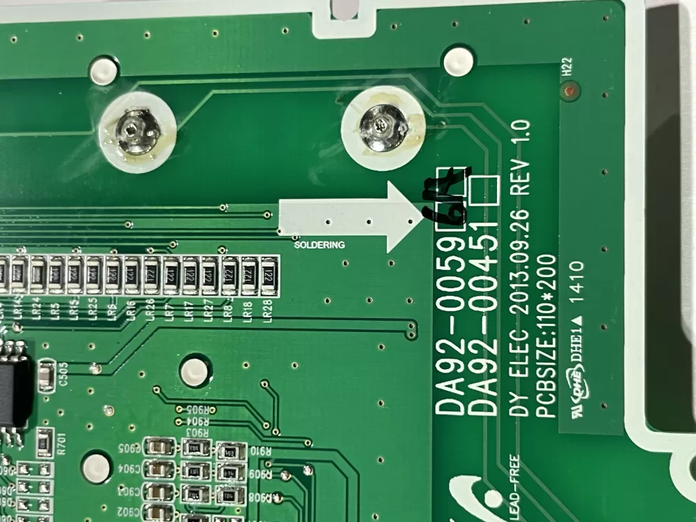 Samsung DA92-00596A Refrigerator Dispenser Control Board AZ142352 | Wm2394