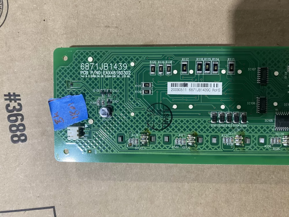 Kenmore LG 6871JB1439A Refrigerator Dispenser Board AZ68415 | BK1801