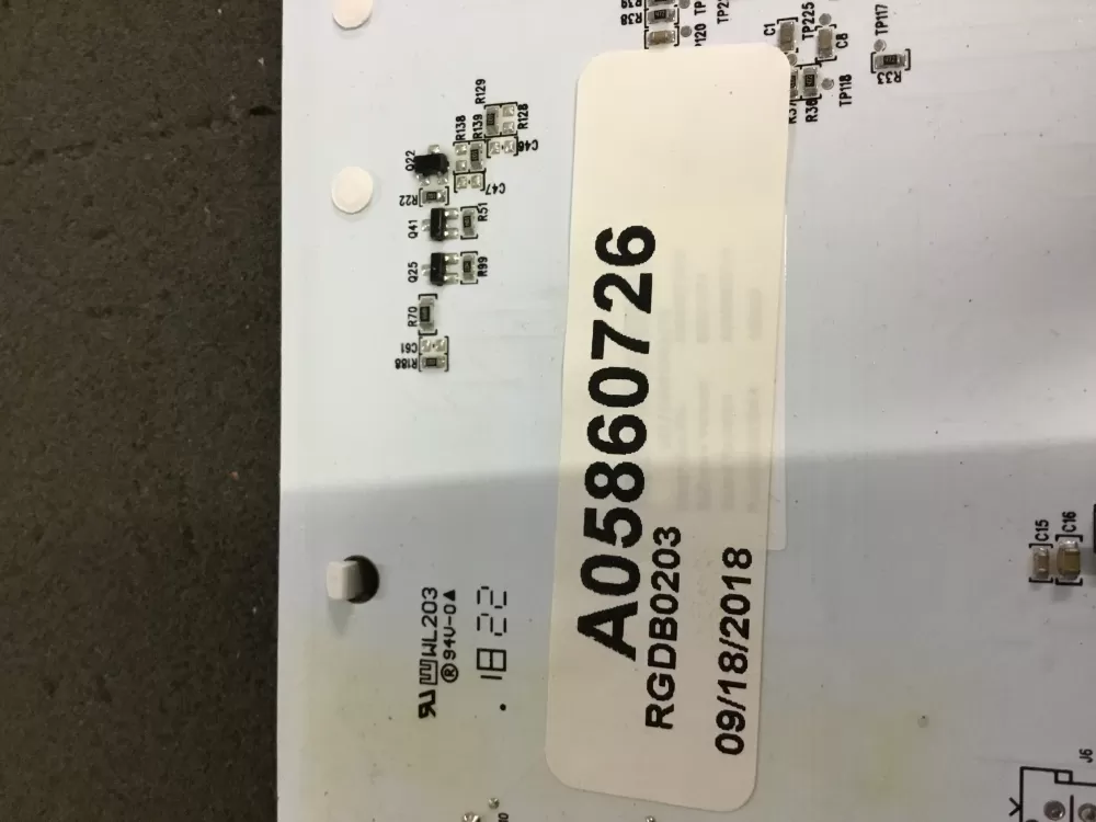 Frigidaire A05860726/A Refrigerator Control Board Display AZ89503 | NR1138