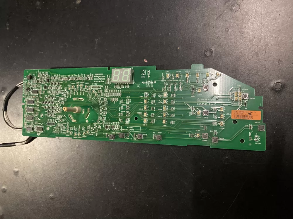 Whirlpool W10051166 Dryer Control Board
