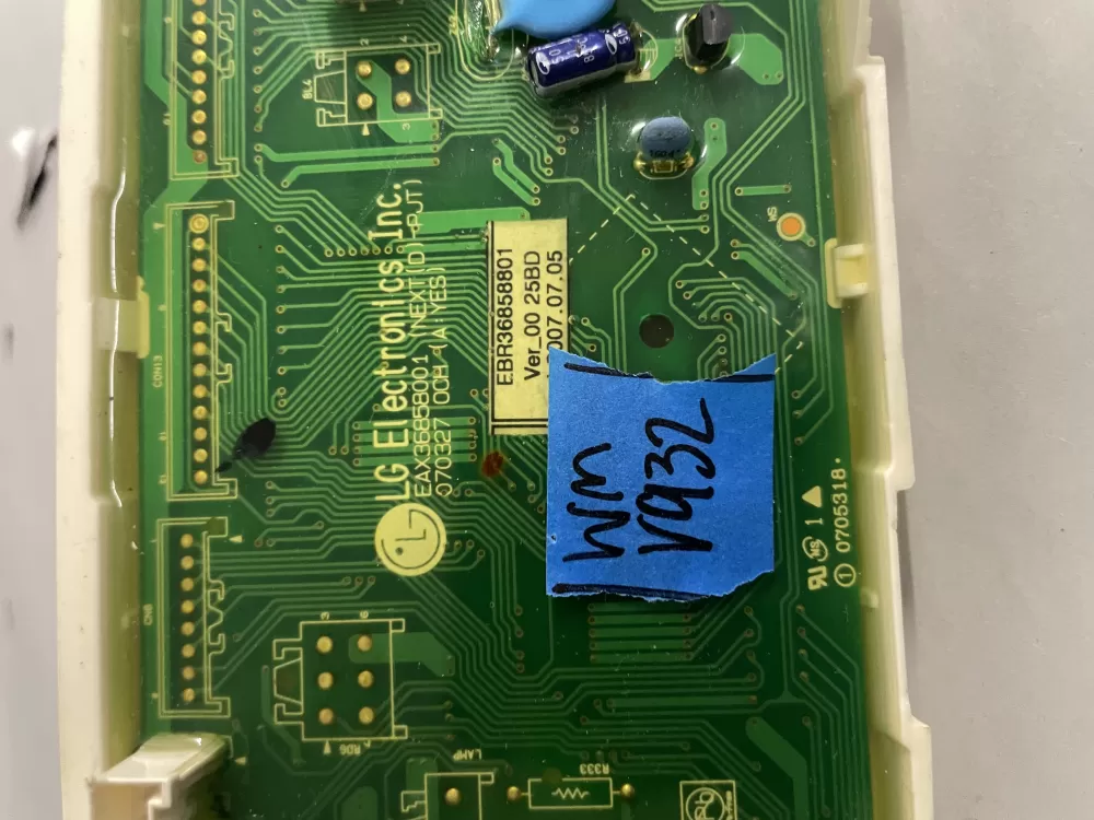 LG EBR36858801 EAX36858001 Dryer Control Board AZ210837 | Wmv932