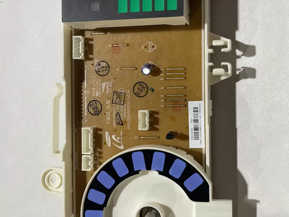 Samsung DC92 01309C DC9201309C Dryer Control Board AZ182381 | KMV852