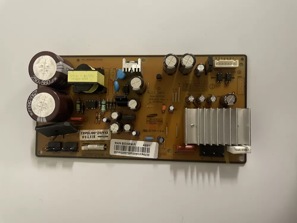 Samsung DA92-00768D Refrigerator Control Board Inverter