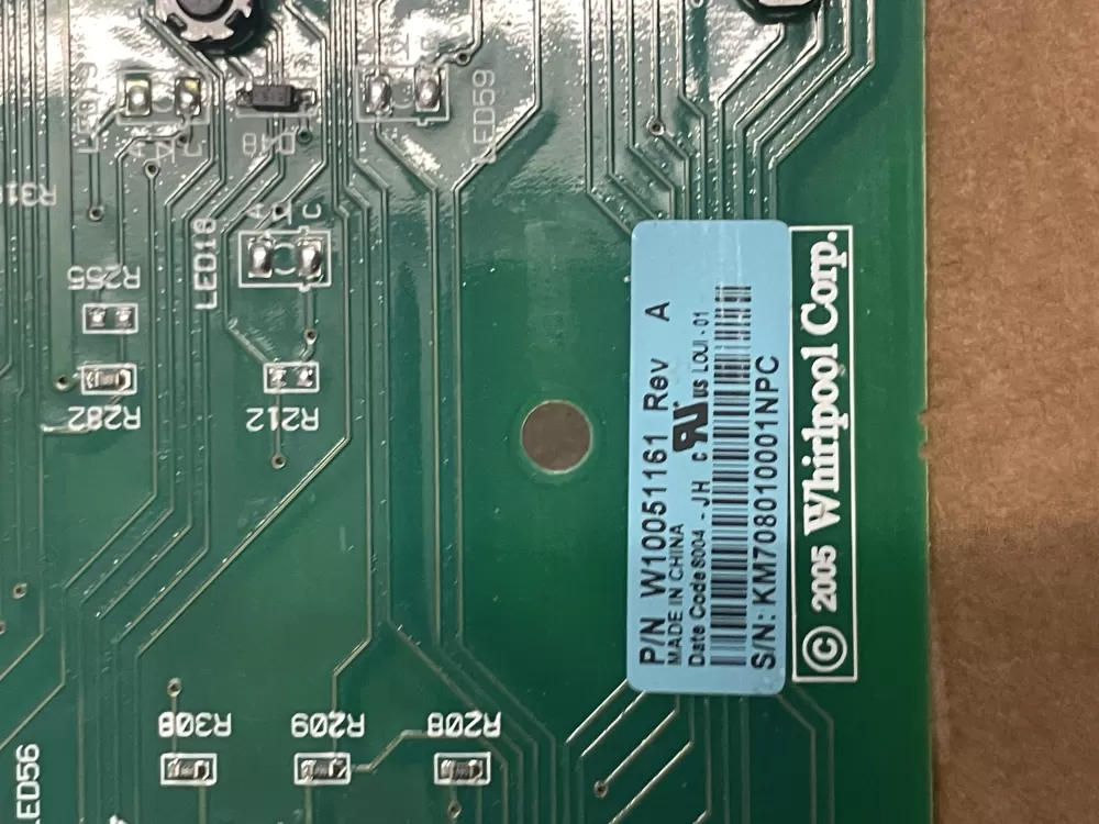 Whirlpool W10051161 Dryer User Interface Control Board AZ83049 | Wm71