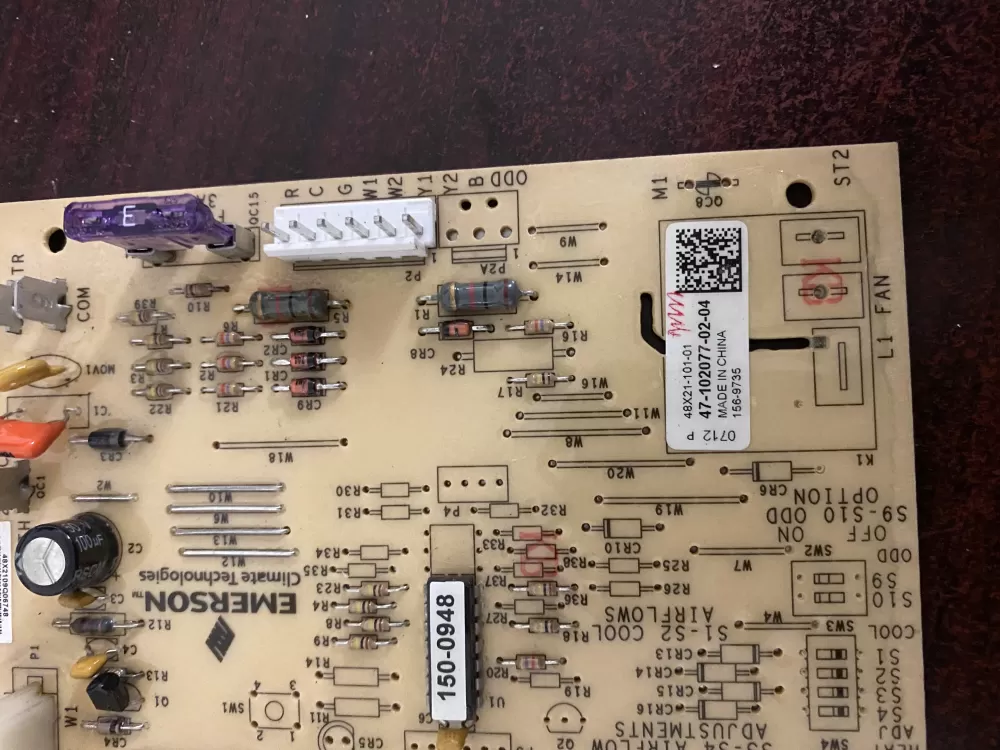 Rheem Air Handler Control Board 47-102077-02-04 156-9735 AZ32881 | BK1682