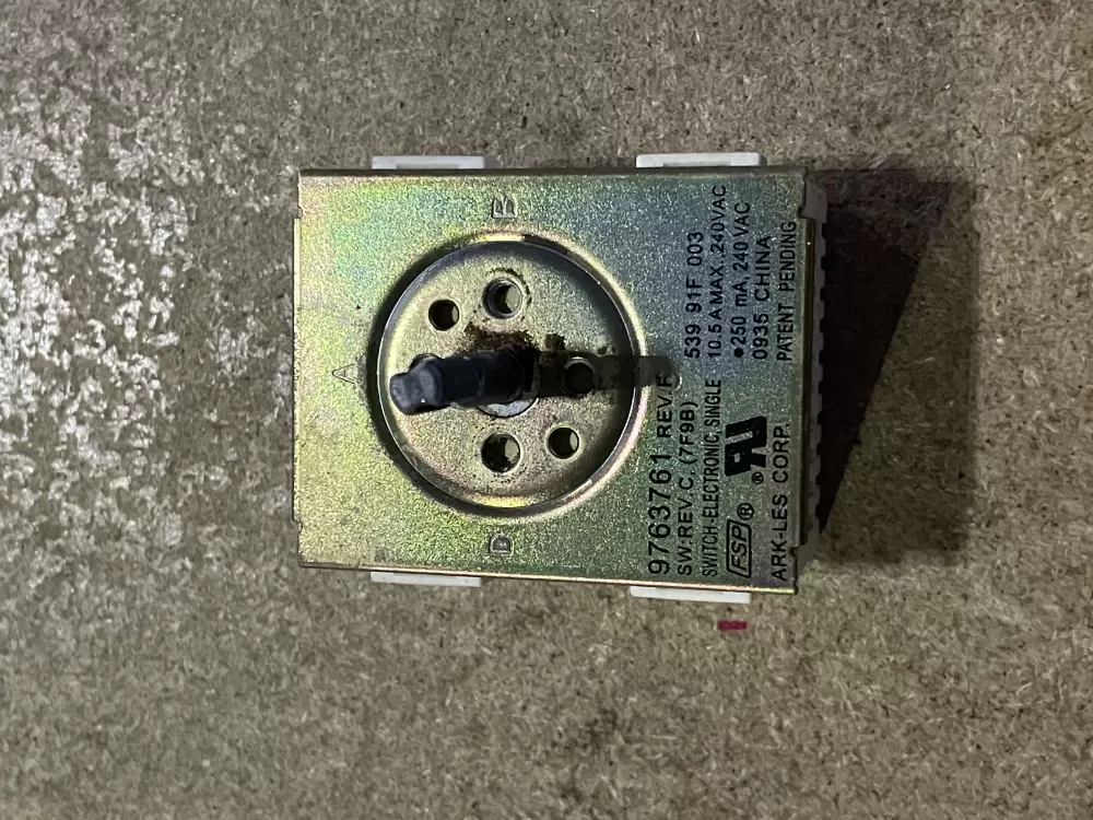KitchenAid  General Electric 9763761 WP9763761 PS11747406 Range Burner Control Switch