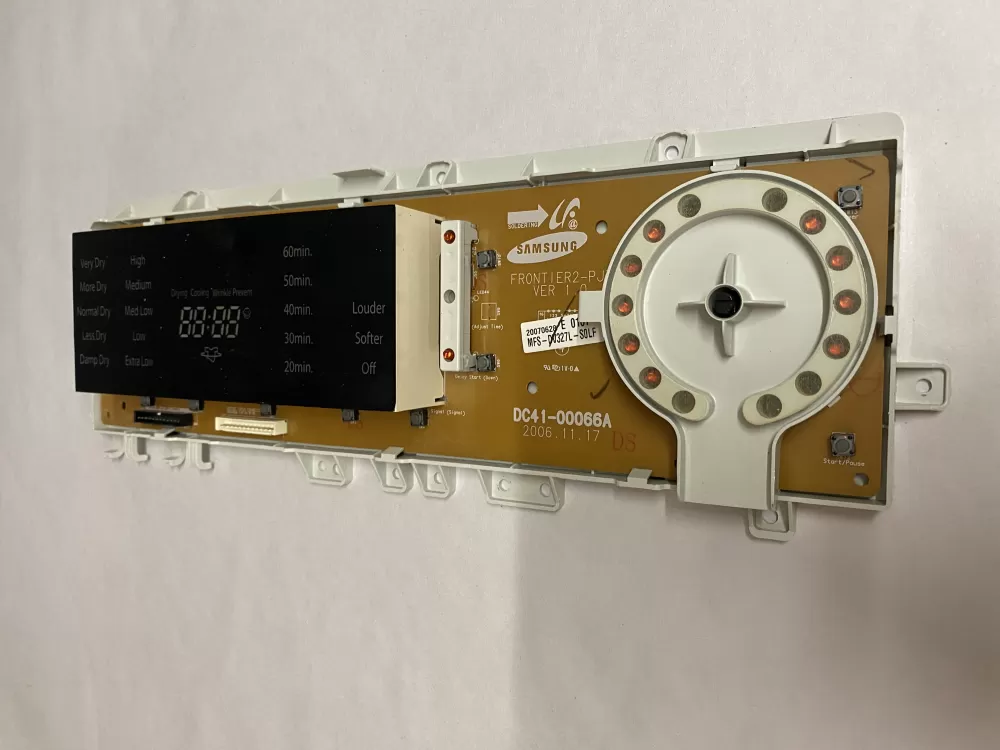 Samsung MFS-DV318A-S0  AP4337033  DC41-00066A  2025722  20091008  PS4250820 Dryer UI Control Board