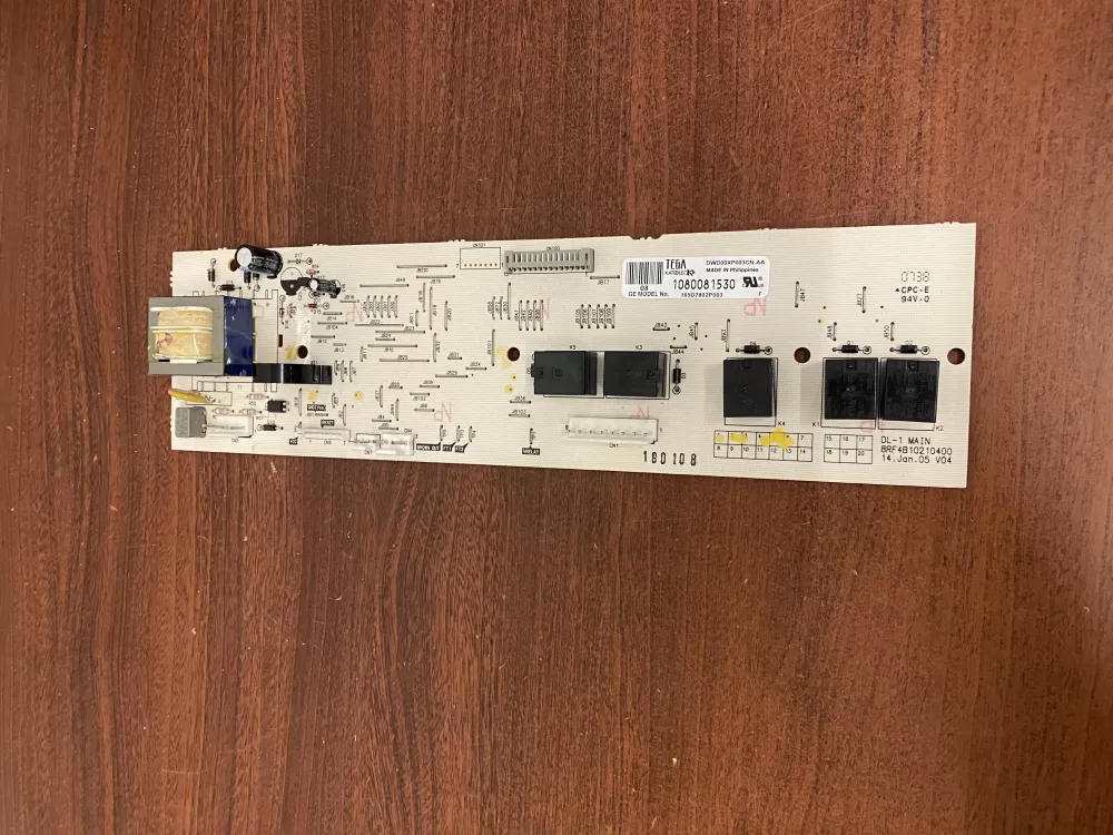 GE 165D7802P003 Dishwasher Control Board