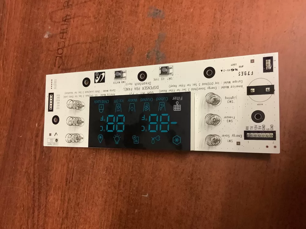 Samsung DA92-00607A Refrigerator Control Board