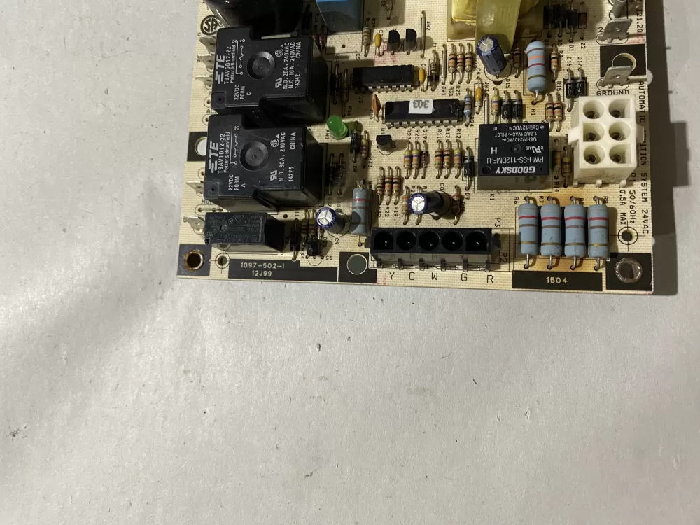 Rheem Lennox Furnace Control Board Circuit 1097-502-1 AZ193769 | BK2168