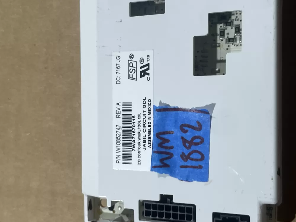 Whirlpool W10852747 Refrigerator Control Board Dispenser AZ62076 | Wm1882