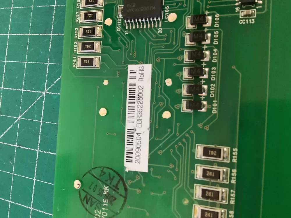 LG EBR35226002 Refrigerator Dispenser Display Control Board AZ204254 | NR370