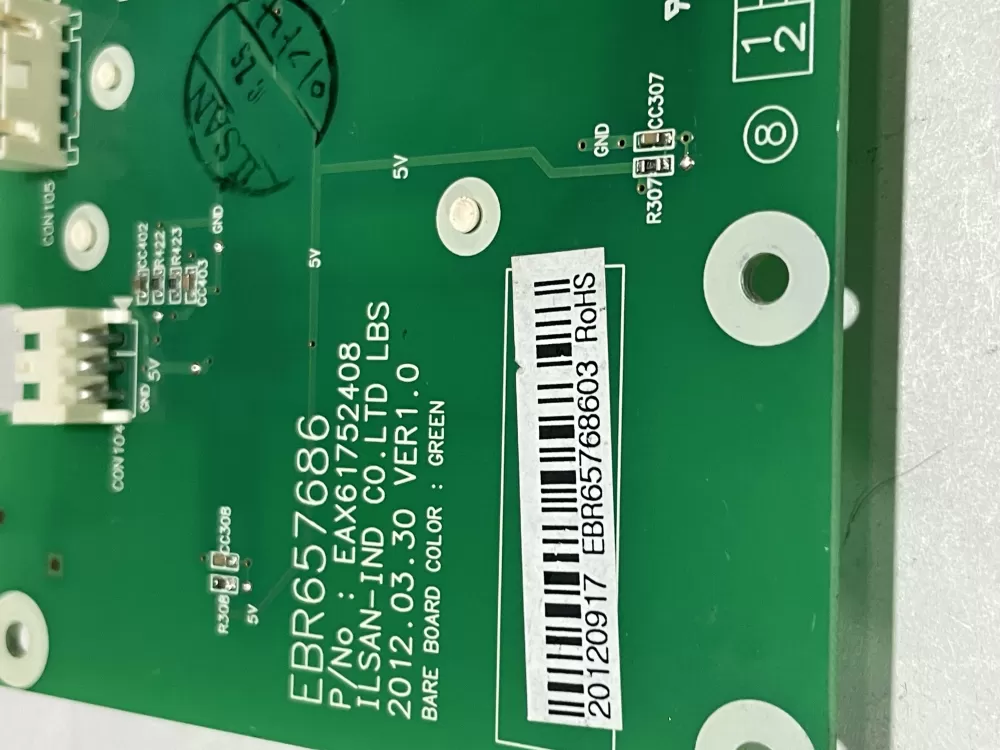 LG Kenmore EBR65768603 Refrigerator Control Board Dispenser AZ152319 | Wm918