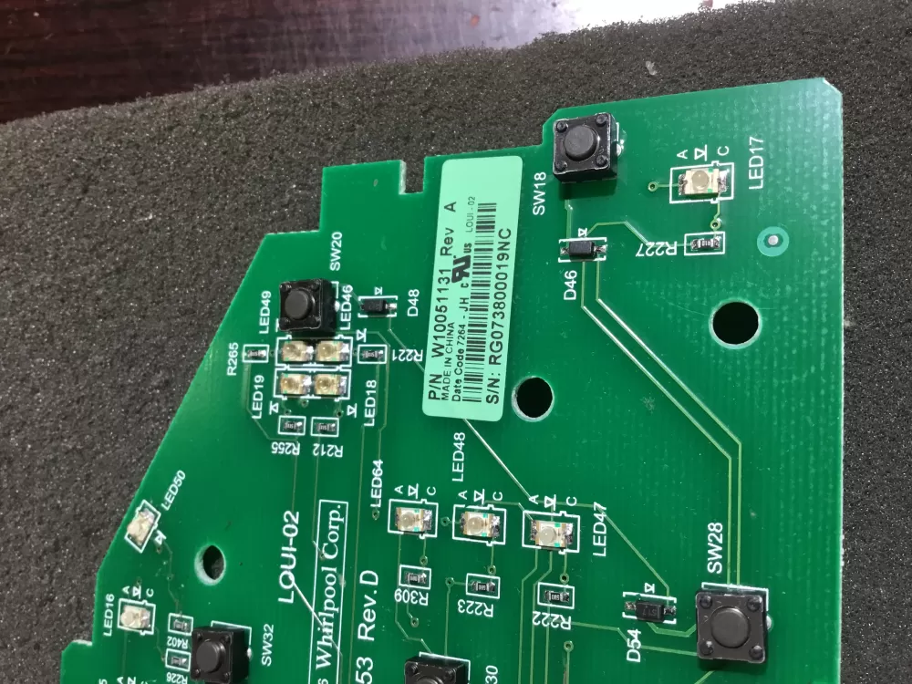 Whirlpool Maytag W10051131 W10051133 Washer Control Board AZ94826 | NRV101