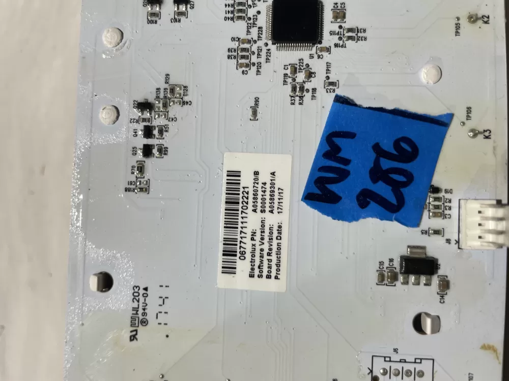 Frigidaire Electrolux A05860720 Refrigerator UI Control Board AZ123636 | Wm286