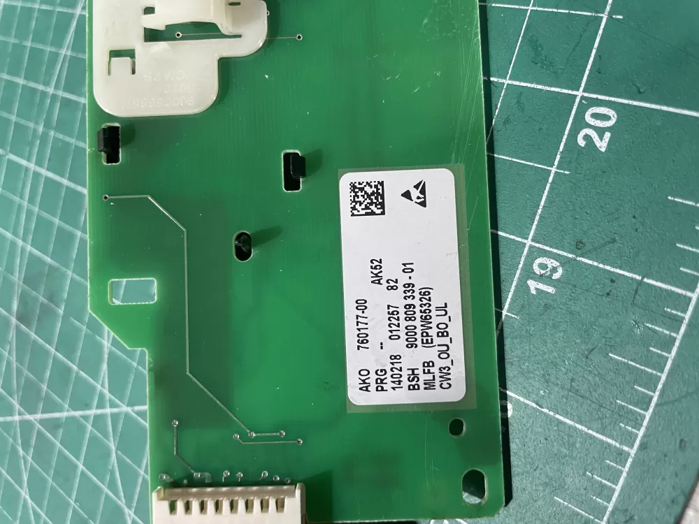 Bosch 9000 809 339-01 760177-00 Washer Control Board AZ192622 | Wm380