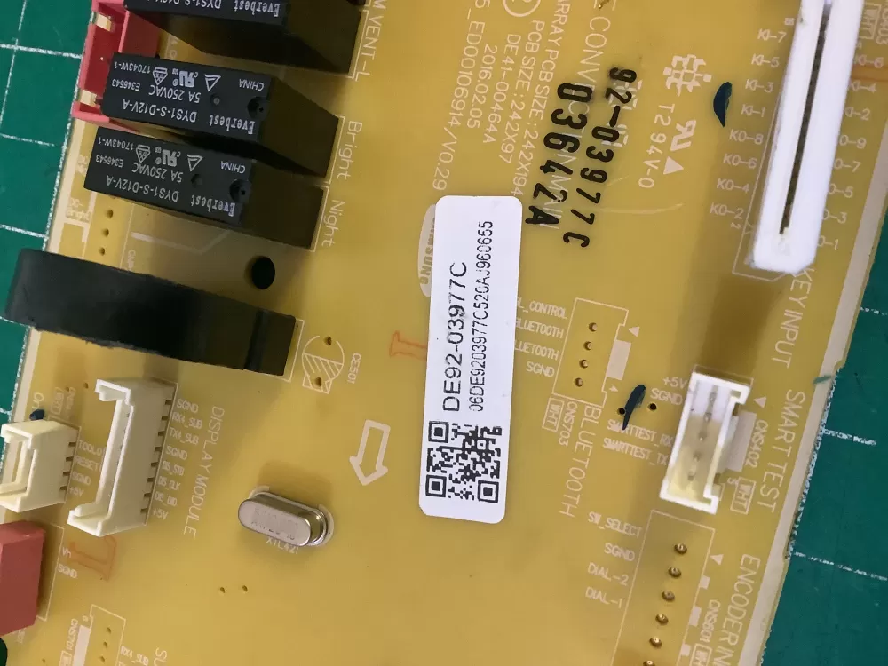 Samsung DE92 03977C Microwave Control Board Panel AZ208043 | NR89