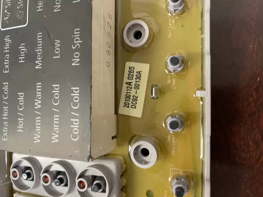 Samsung DC92-00130A DC92-00125A Washer UI Control Board AZ48998 | KMV265