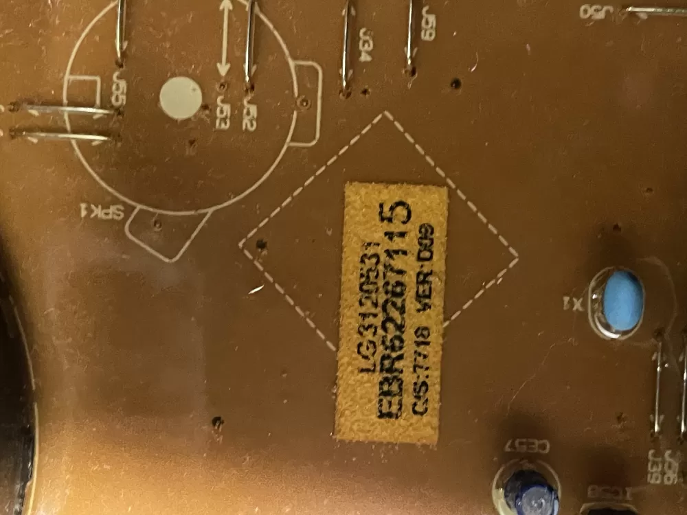 LG EBR62267115 EBR62267118 EBR62267128 Washer Control Board AZ18117 | WMV81