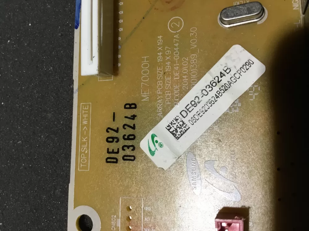Samsung DE92-03624B DE41-00447A Microwave Main Control Board AZ82294 | NR334
