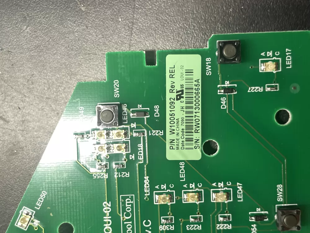 Whirlpool Maytag AP6014796 W10051092 Washer Control Board AZ36471 | Wm381