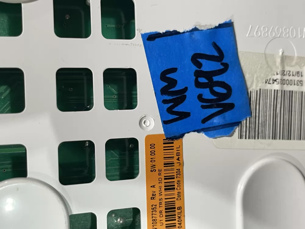 Whirlpool W10877352 Dryer User Interface Control Board AZ149706 | Wmv692