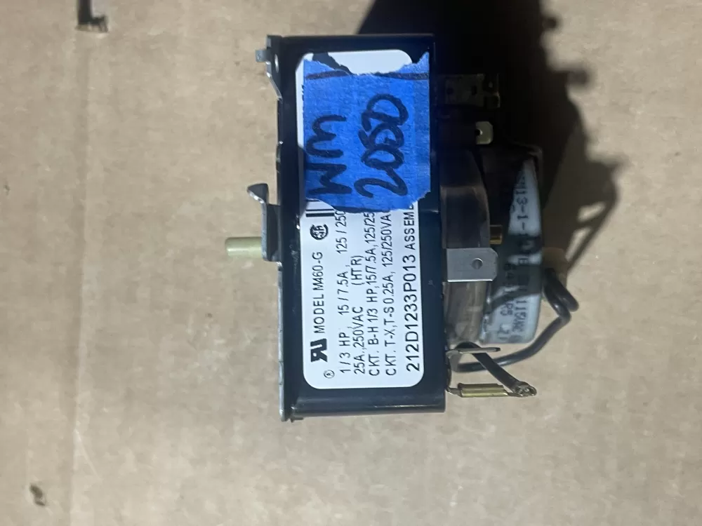 GE 212D1233P013 WE4M365 Dryer Timer AZ89801 | Wm2050
