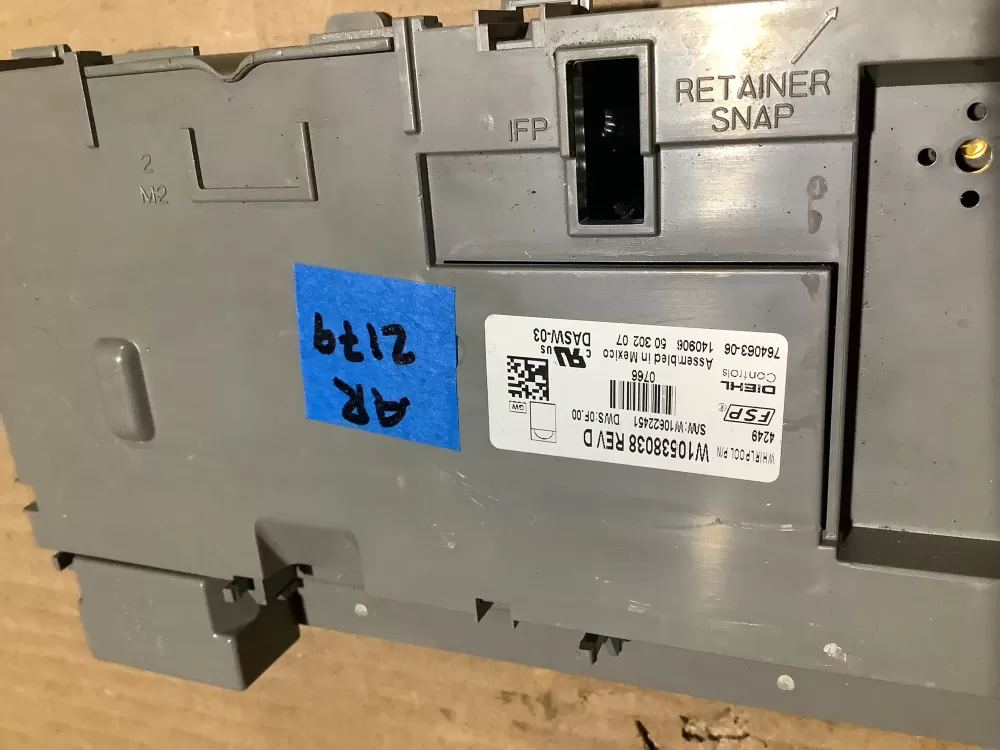 Jenn-Air W10854215 Dishwasher Control Board AZ118566 | AR2179