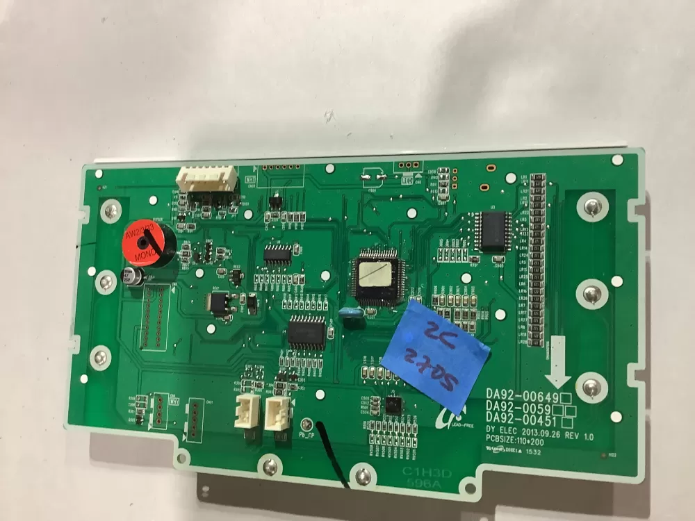 Samsung LG  DA9200649 Refrigerator Dispenser Electronic Control Board