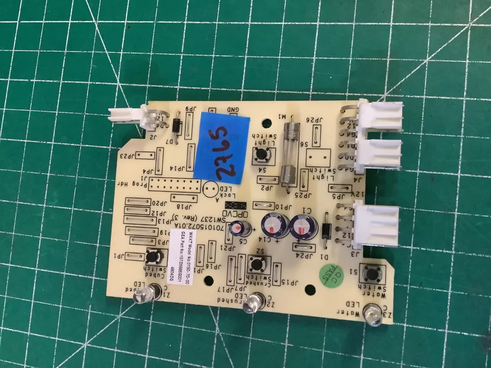GE 197D5686G001 5 Refrigerator Control Board Dispenser AZ198655 | NR2765
