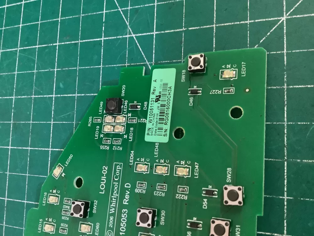 Whirlpool Maytag W10051131 W10051133 Washer Control Board AZ188185 | NRV864