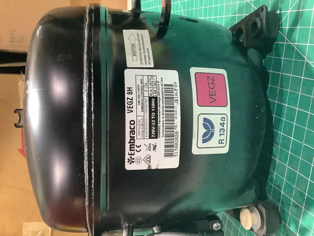 Whirlpool  Kitchen-Aid 513802020  JB1HJF89 Refrigerator Compressor