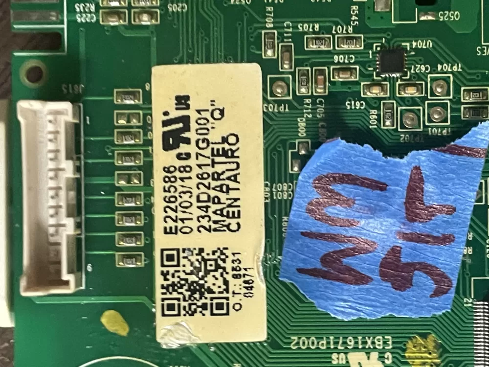 GE WH16X27251 234D2617G001 Washer Control Board AZ45591 | Wm515