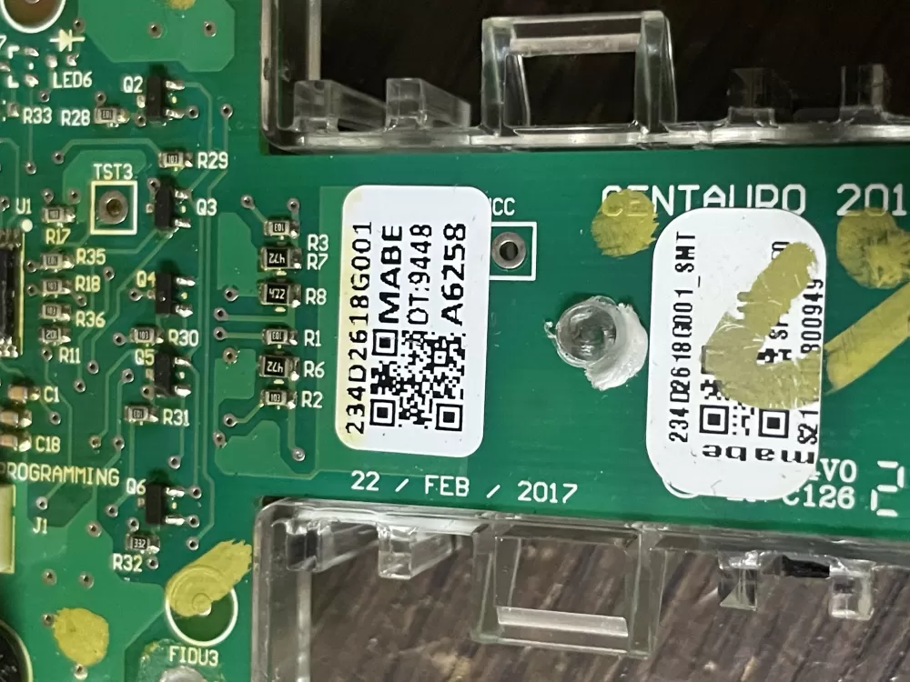 GE 234D2618G001 WE04X27284 Dryer Control Board AZ53536 | Wm1897