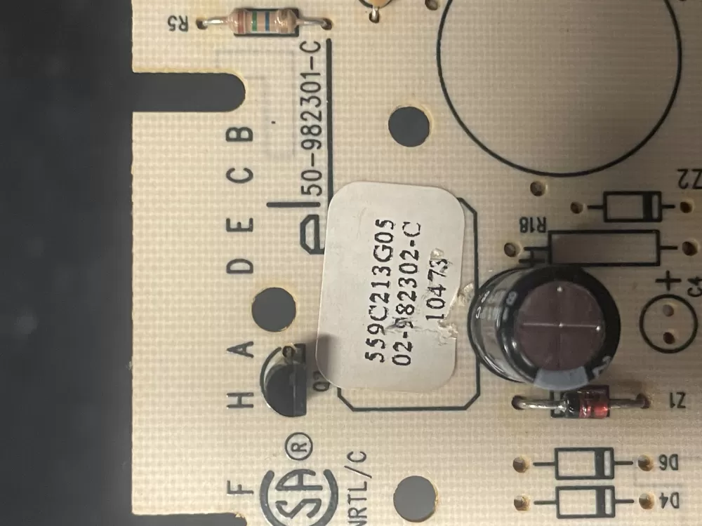 GE 559C213G05 50-982301- 50-982301- Dryer Control Board AZ23653 | WM971