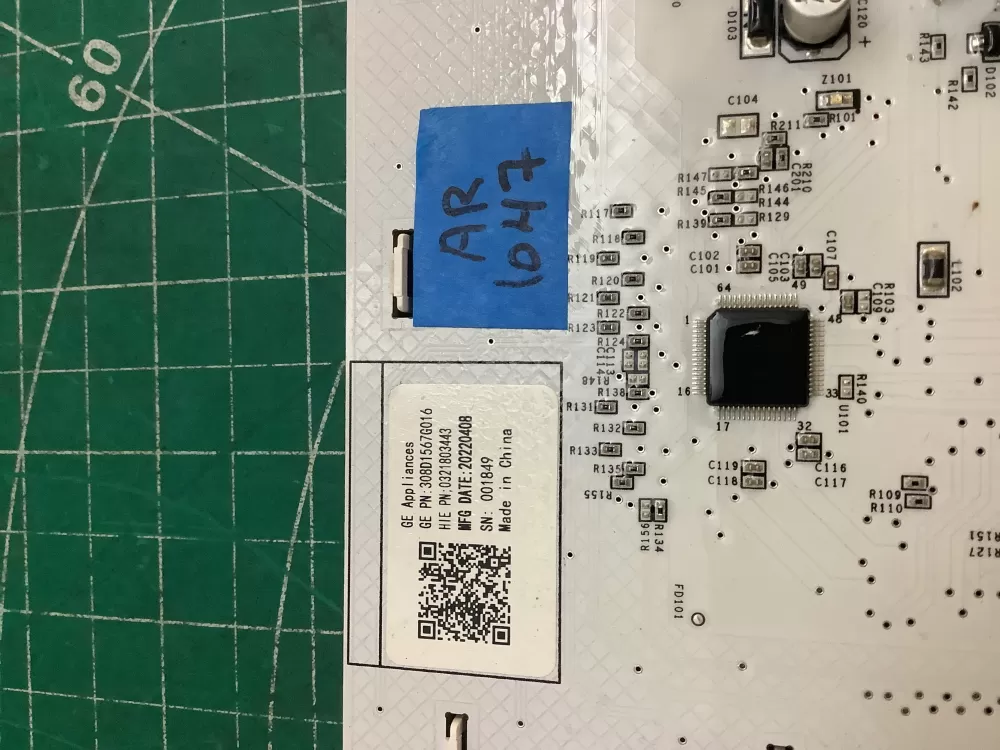 GE 308D1567G016 Dryer UI Display Control Board AZ218575 | AR1047