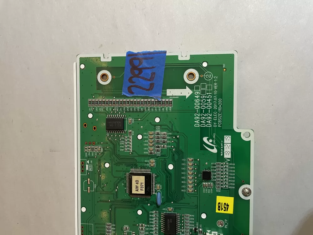 Samsung DA92 00649A Refrigerator Control Board Dispenser AZ192793 | KM2299