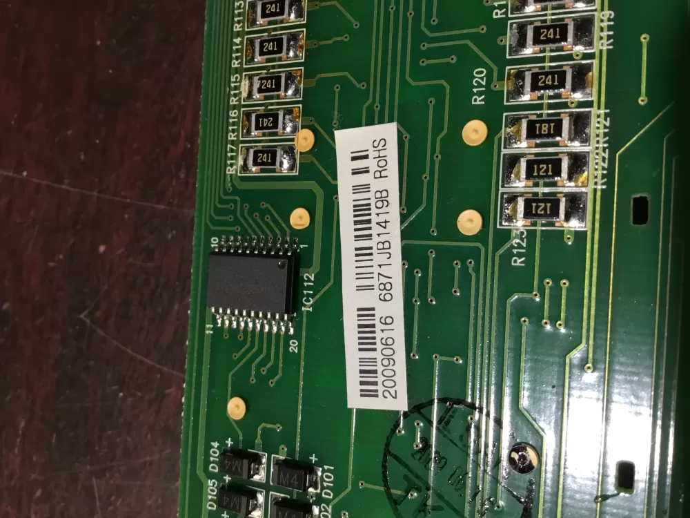 LG 6871JB1419B Refrigerator Control Board Dispenser AZ69484 | NR796