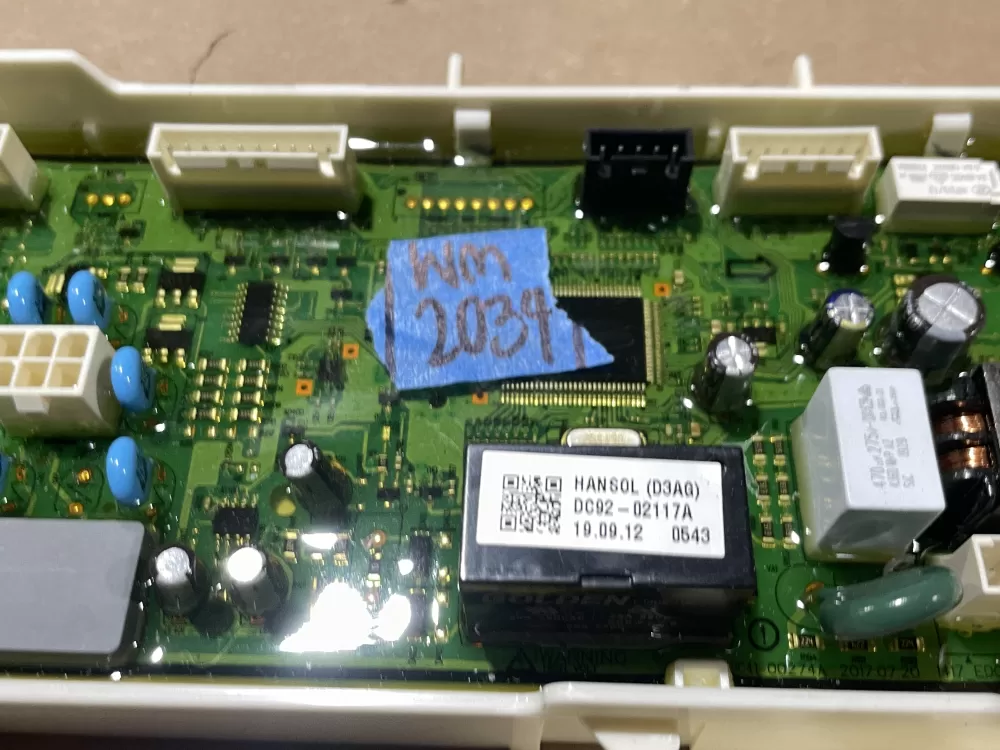 Samsung DC92 02117A DC41 00274A Washer Control Board AZ78777 | Wm2034