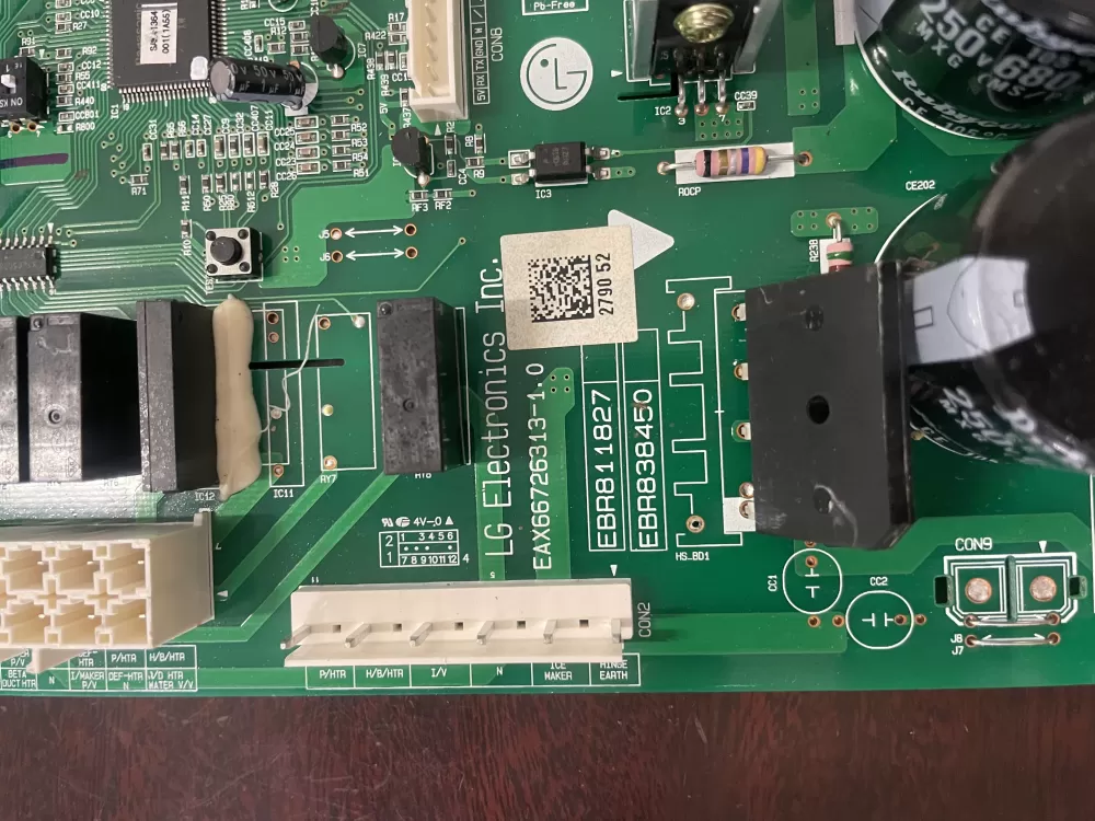 LG EBR81182705 Refrigerator Control Board AZ38694 | KM255