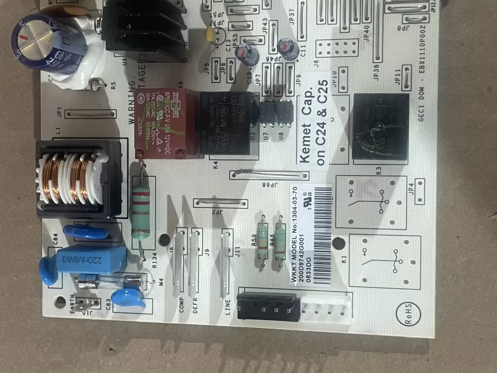 GE EBX1110P002 200D49742G001 Fridge Control Board AZ64421 | KM2085