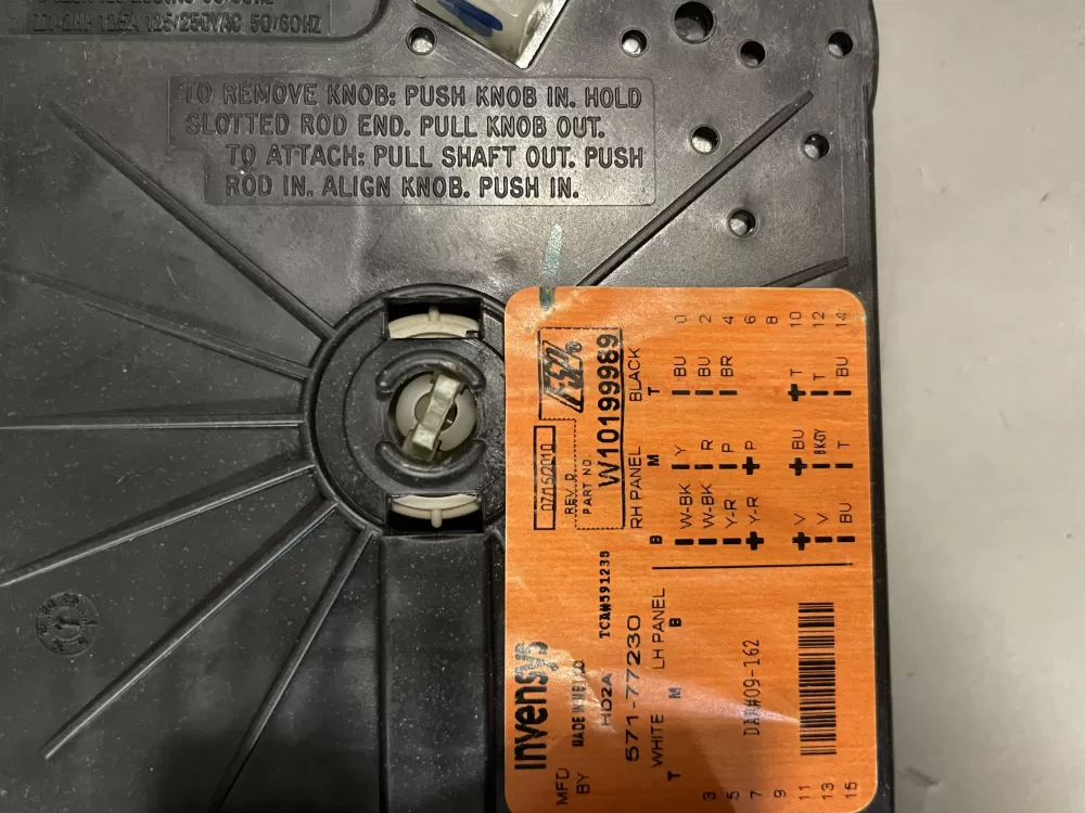 Whirlpool Admiral Roper Estate AP6016888 Washer Timer Control AZ216563 | Wm976