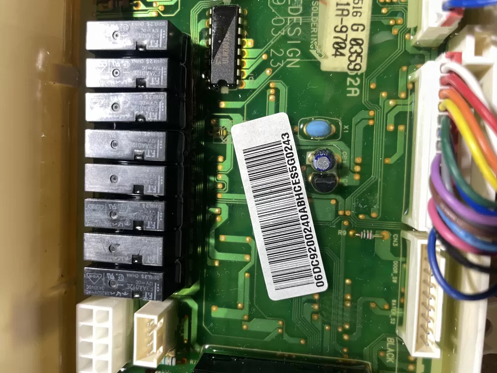 Samsung DC92 00240A 00241A WF318A S0 Washer MFS Control Board AZ68615 | Wmv598
