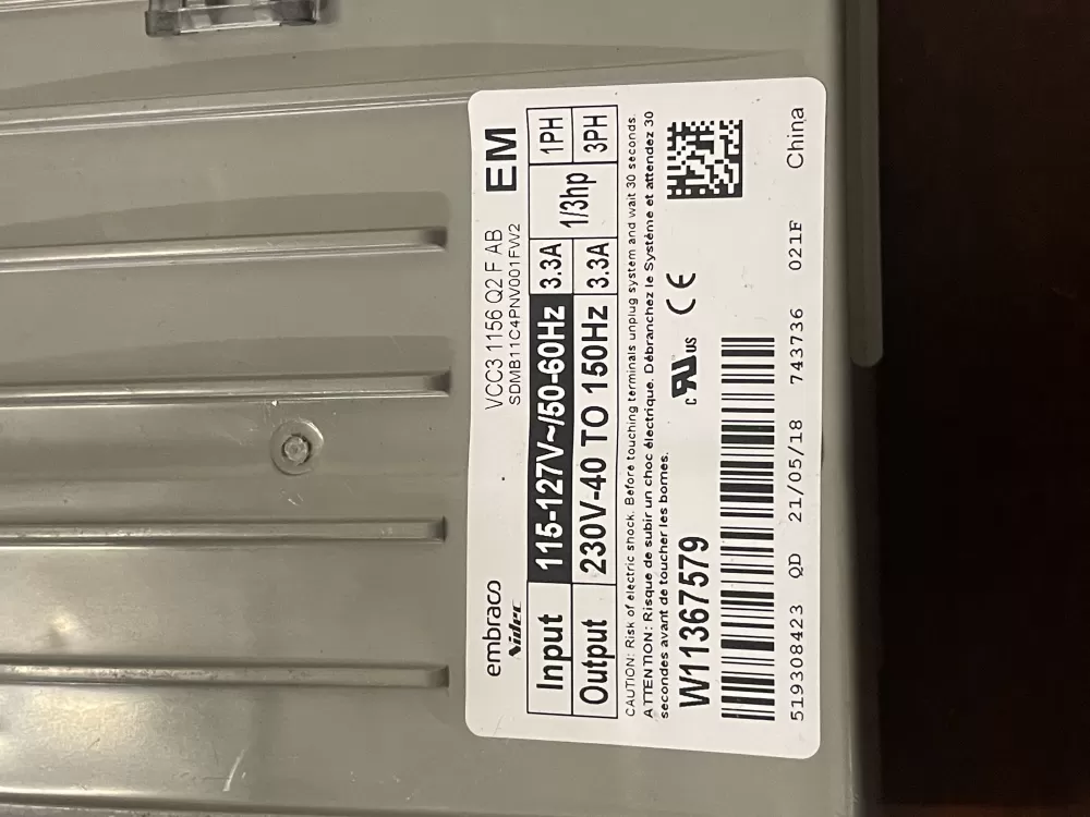 KitchenAid W11567494 Refrigerator Control Board Inverter AZ42014 | KM1734