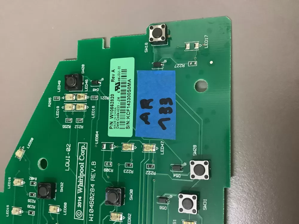 Whirlpool W10562820 Washer Control Board AZ201939 | AR133