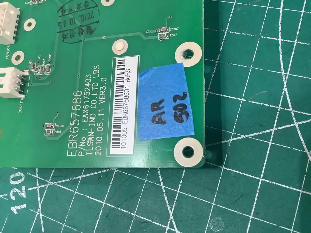 LG Kenmore EBR65768601 Refrigerator Control Board AZ187957 | AR502