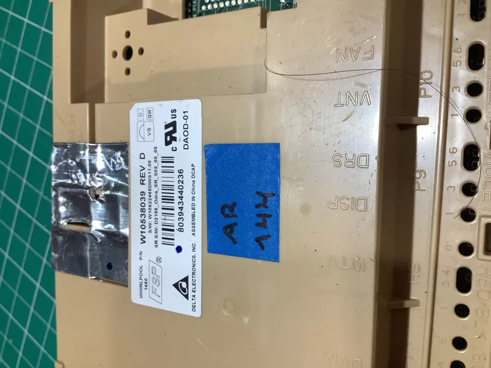 KitchenAid W10866116 Dishwasher Control Board AZ179624 | AR144